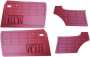 Ghia 64-74 Full Set Door Panels, Vinyl