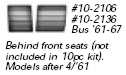 Bus & Crew Cab 55-67 Behind Front Seat Panels Vinyl