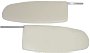 Sunvisors, Bug Sedan & Conv 58-64 - White Vinyl