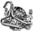 Racing Baja Merge Exhaust - U Bend