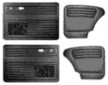 Beetle Sedan 49-55 Full Set Smooth Vinyl Door Panels, with Pocket