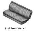 Bus, Crew Cab & Single Cab 50-62 Front Full Bench Seat Upholstery