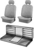 Ghia Sedan 72-74 Seat Upholstery, Full Set
