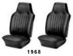 Ghia Sedan & Conv. 1968 Seat Upholstery, Fronts Only