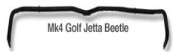 Golf 4/Jetta 4/New Beetle 1998-2003 Lightweight Adjustable Front Swaybar Complete Kit