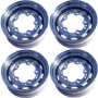 Four Wide Chrome Wheels - 5 X 5 1/2