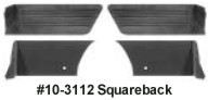 Squareback Rear Only Quarter Panel, Velour or Tweed