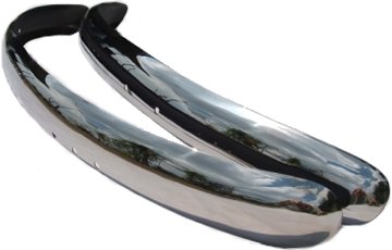 Beetle Front & Rear Bumpers 55-67 Euro Stainless Blades