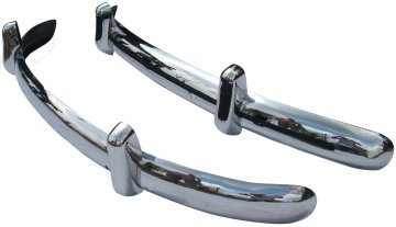 Beetle Front & Rear Bumpers 55-67 Euro Stainless w/Guards