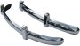 Beetle Front & Rear Bumpers 55-67 Euro Stainless w/Guards