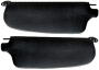Ghia 65-74 Sunvisors without Mirror, Black