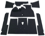 71-72 Superbeetle Sedan Endura-Wear Carpet w/Footrest Charcoal Loop