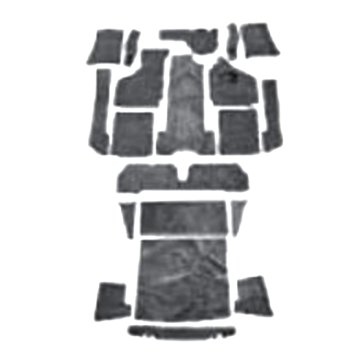Ghia Convertible 56-68 RHD German Squareweave Carpet Set