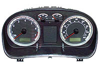 160MPH Silver Trim Speedometer Cluster