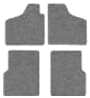 Karmann Ghia Floormats w/ Footrest - Black or Grey