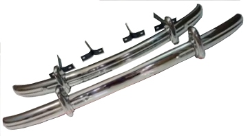 Beetle Front & Rear Bumpers 49-54 Split Stainless